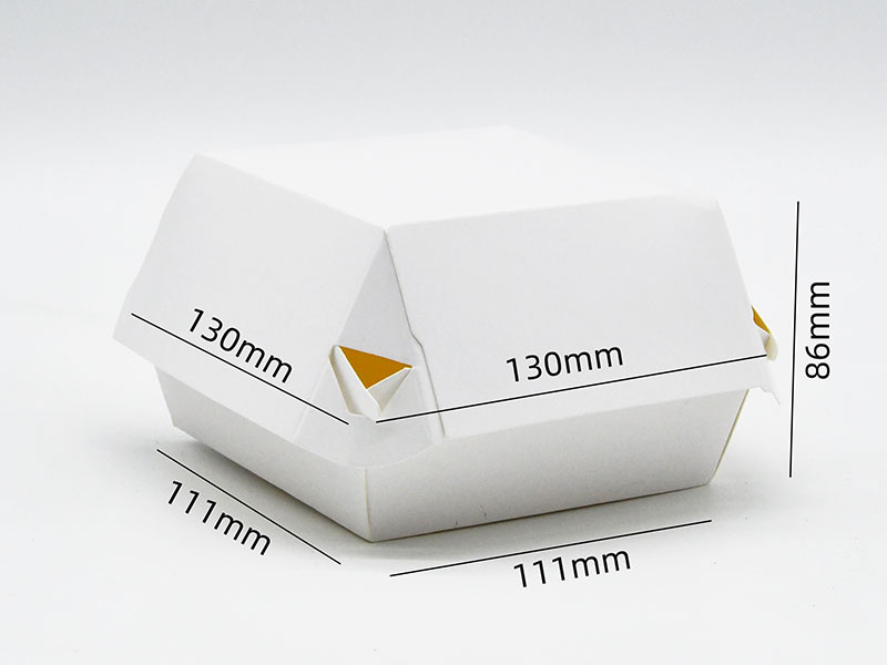 HB#111 Caja de cartón para hamburguesas con potencial para redes sociales