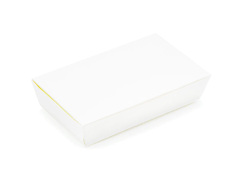 Caja de papel para alimentos Kraft Meal de 160 l con tapa de almejas