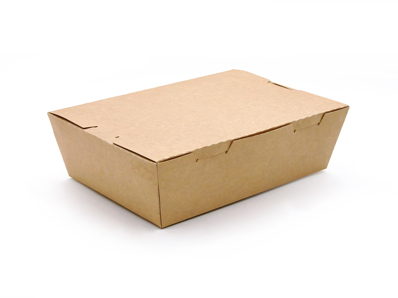 Caja de papel para comida para llevar con cierre de grasa 188#