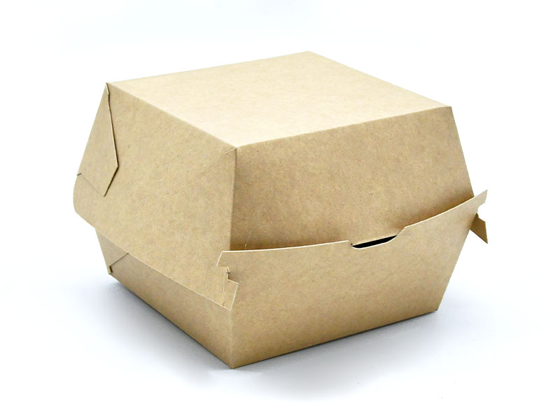 HB#113 Materiales resistentes Caja de cartón para hamburguesas