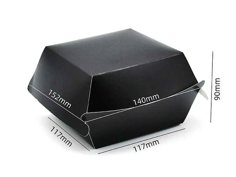 Caja de cartón para hamburguesas con equilibrio aislante HB#117