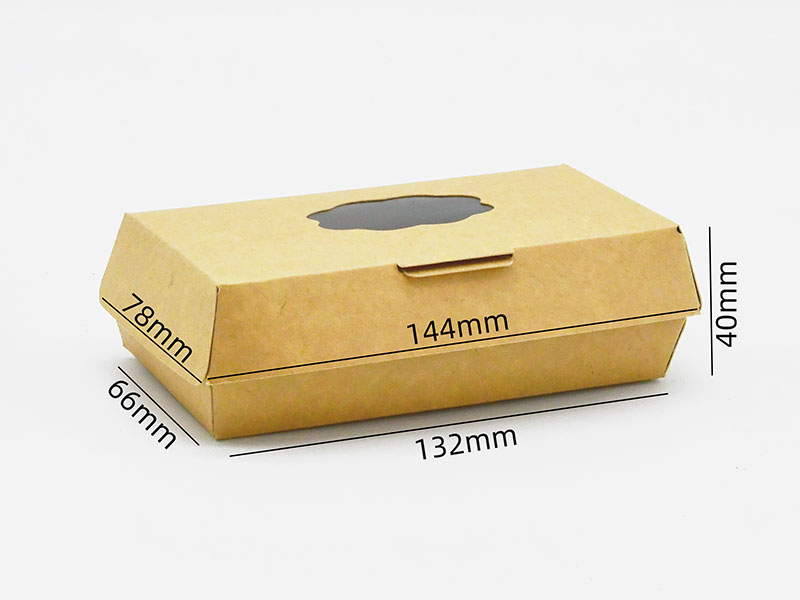 HB#132 manteniendo la forma perfecta de la hamburguesa Caja de cartón para hamburguesas