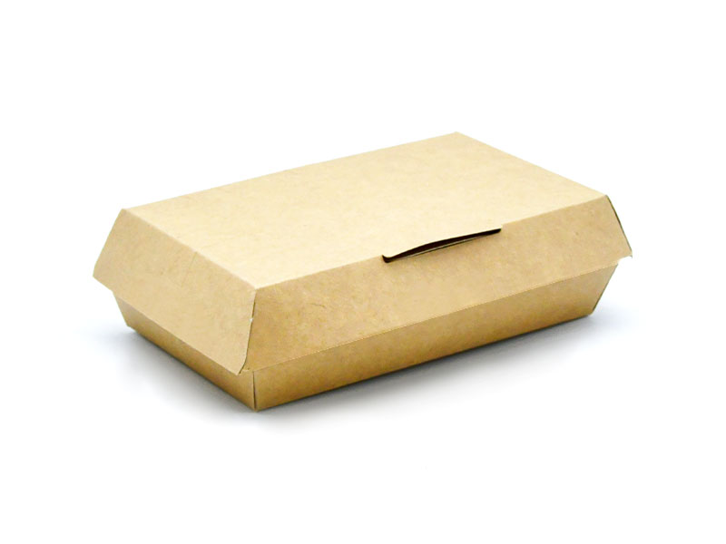 Caja para hamburguesas de cartón y lona con impresión premium HB#164