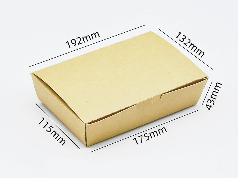 Caja de papel para alimentos optimizada para alimentos fritos 175#