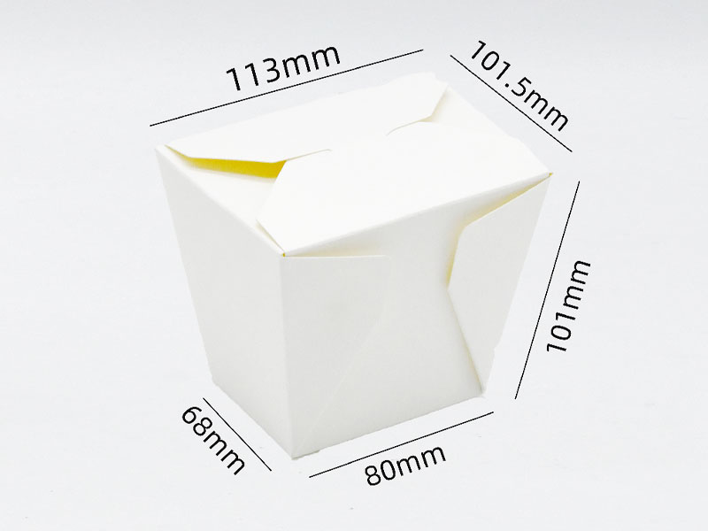 CUENCO DE PAPEL PARA FIDEOS, fácil de transportar y apto para microondas, de 26 oz