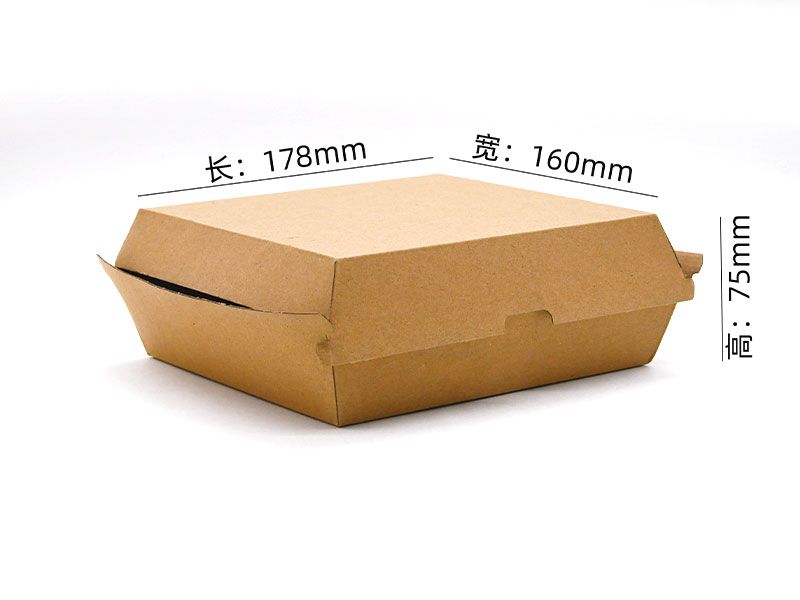 HB 178 Aplicable a restaurantes de hamburguesas Burger Box corrugado