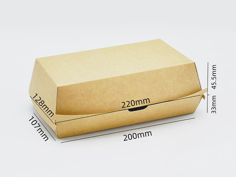 Caja de cartón para hamburguesas de montaje rápido HB#200