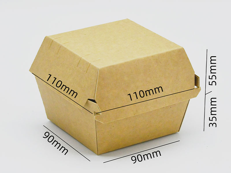 HB#90 perfecto para llevar Caja de hamburguesa de cartón